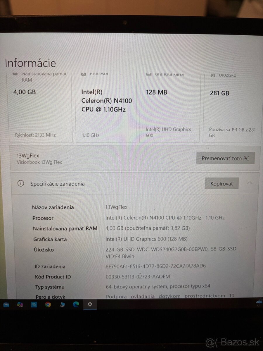 Notebook Visionbook Umag 13wg flex - 8