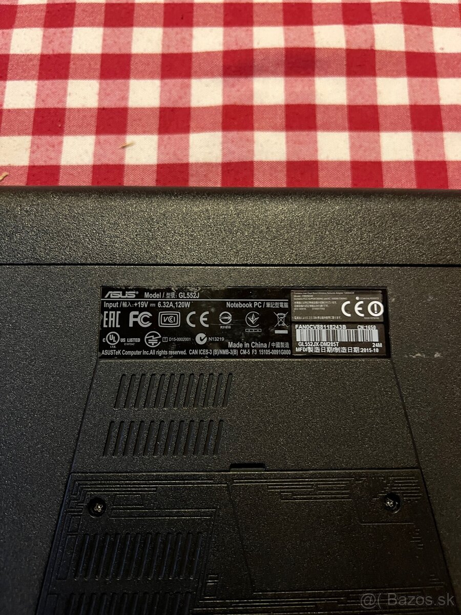 ASUS Herný Notebook GL552J - 8