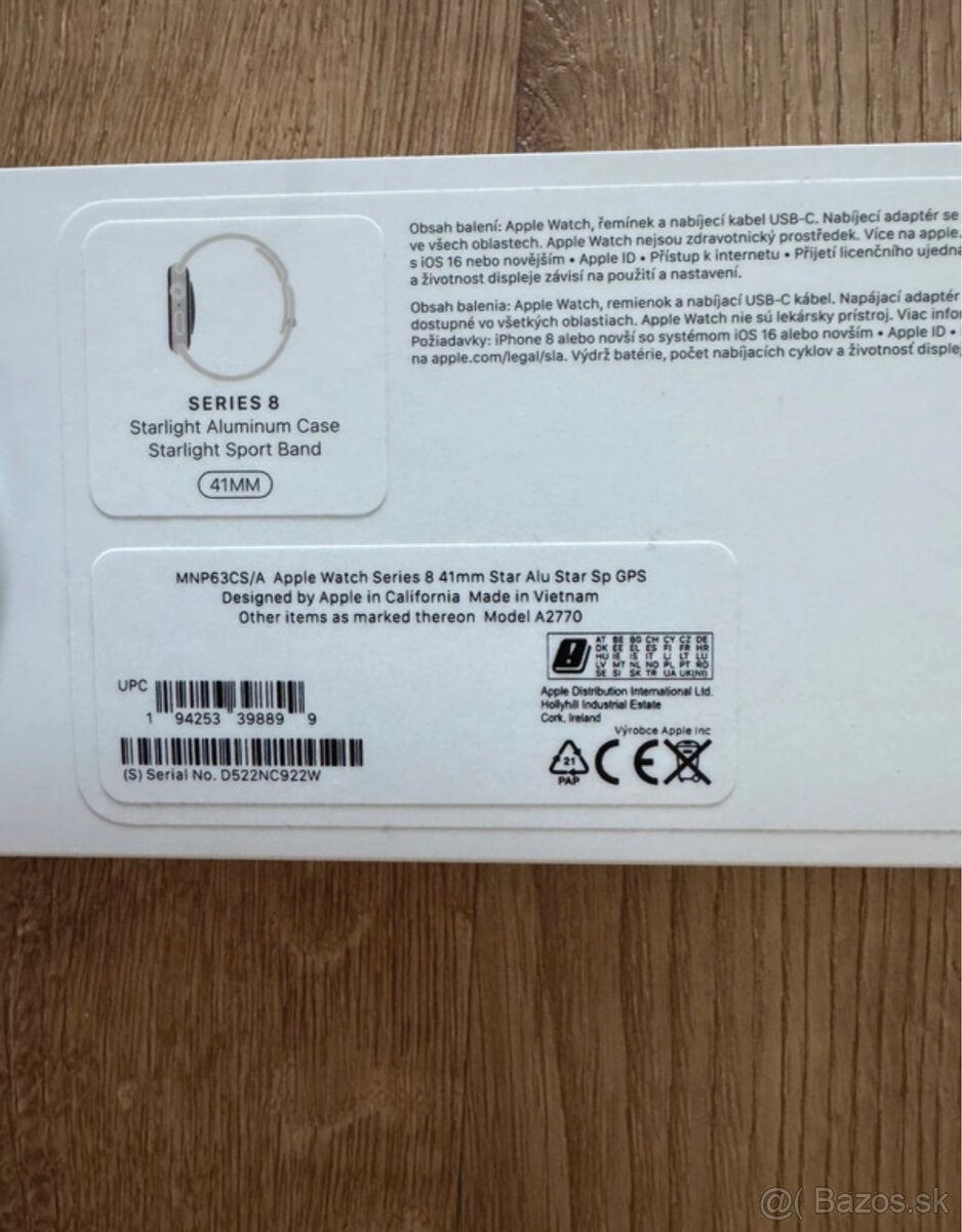 Apple Watch Series 8 GPS 41mm + faktúra (baterka 100%) - 8