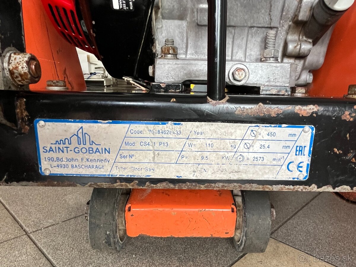 Rezacka pila na beton asfalt Norton Clipper CS451 Husqvarna - 8