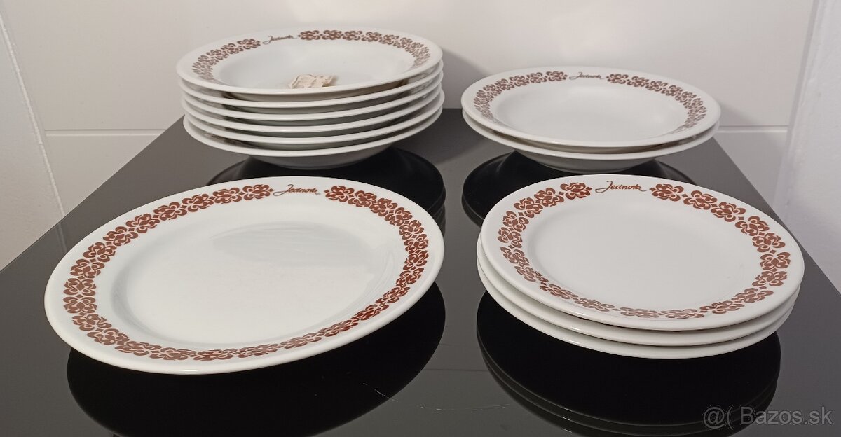 Retro reštauračné taniere Jednota - 8