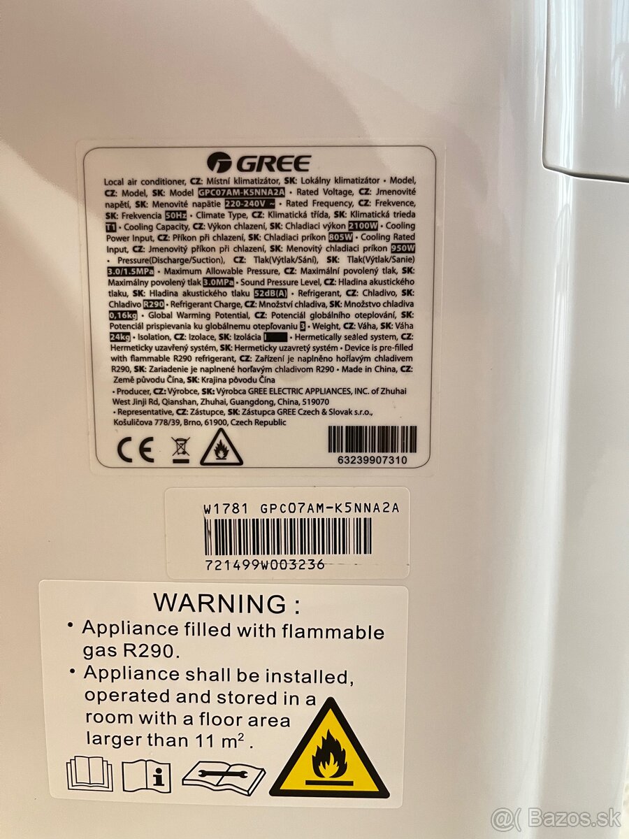 Mobilna klimatizacia Gree - 8