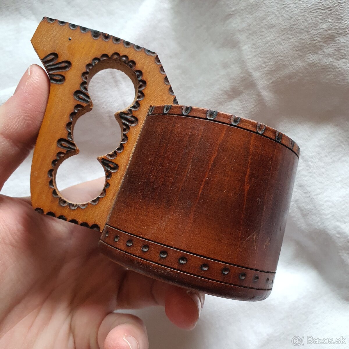 Ľudové starožitné drevené črpáky - 8