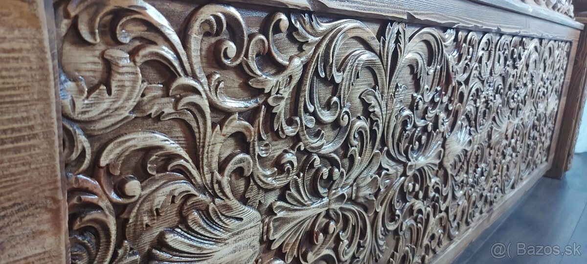 Drevená posteľ 180×200cmvrátane ortopedických roštov - 8