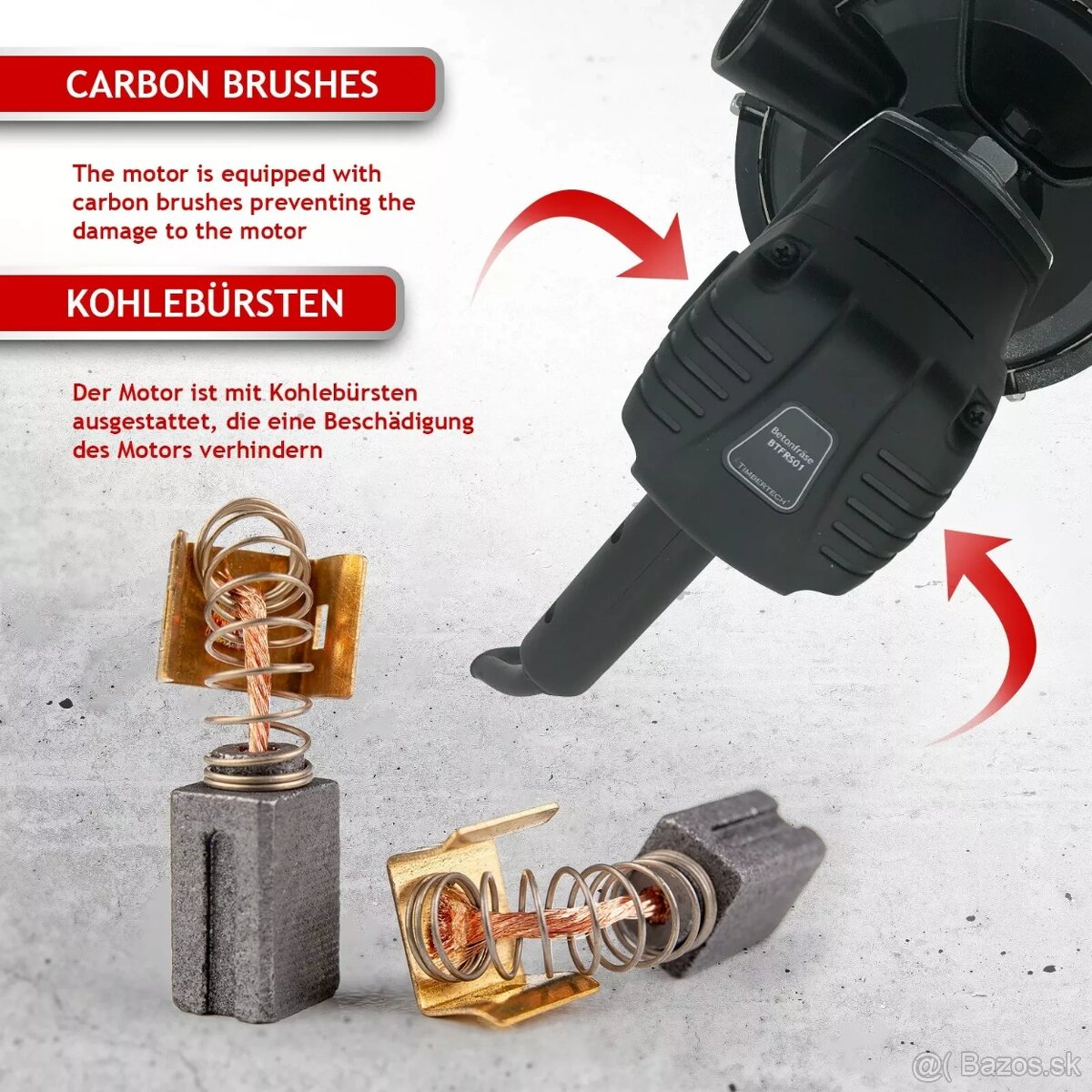 Nová BC-ELEC XM150 Fréza na betón Sanačná frézka 1500 W - 8