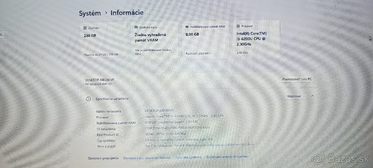 HP EliteBook 840 G3 - 8