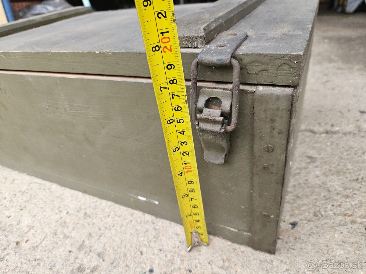 Vojenska drevena krabica bedňa 2. - 8