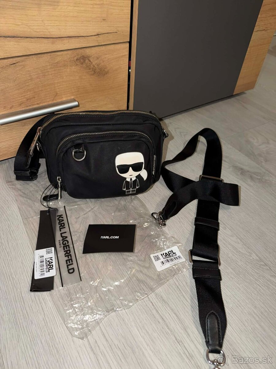 karl lagerfeld ikonik original 2v1 ladvinka/crossbody taska - 8