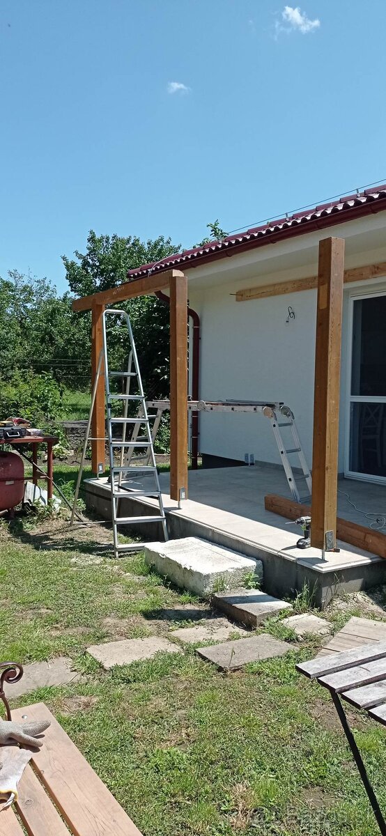 Pergola na hrozno, kvety atď. - 8