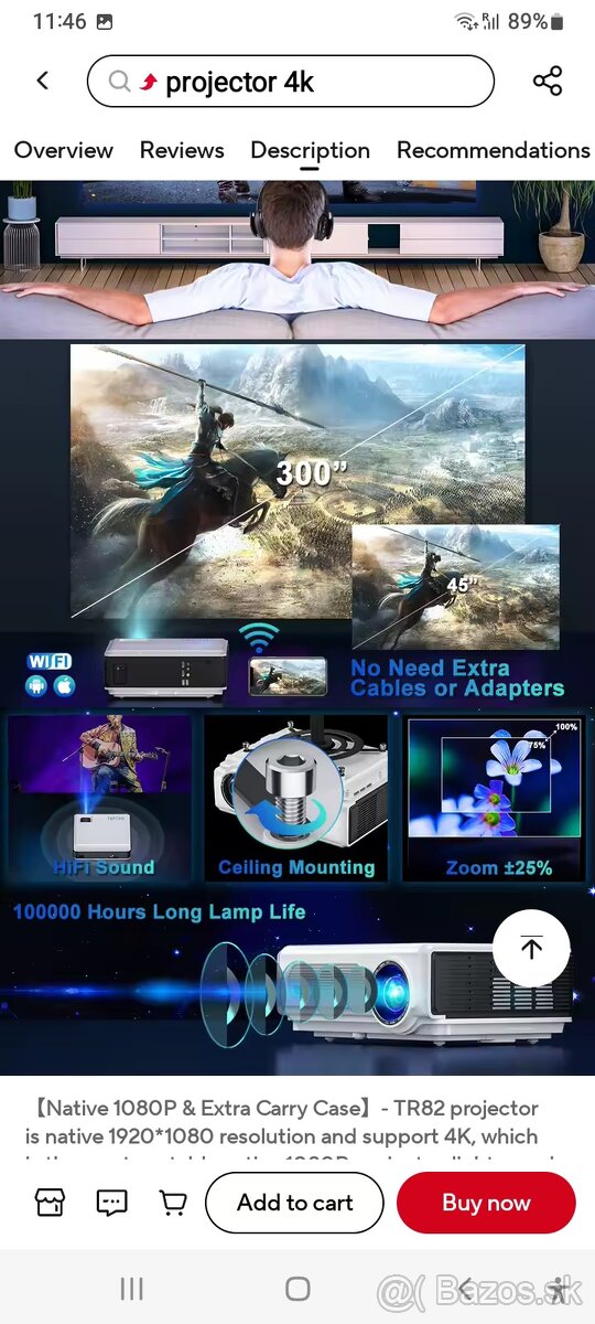 Toptro Tr82 projektor - 8