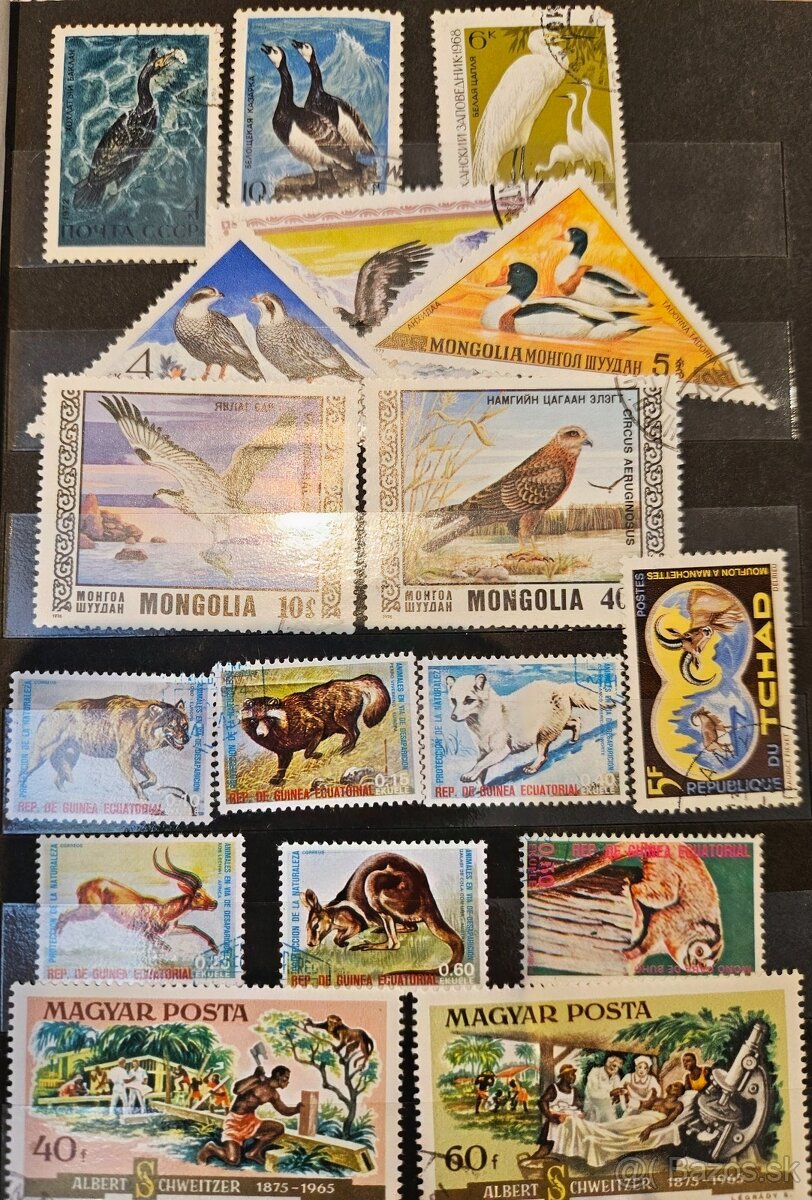 Poštové známky 1 - 8