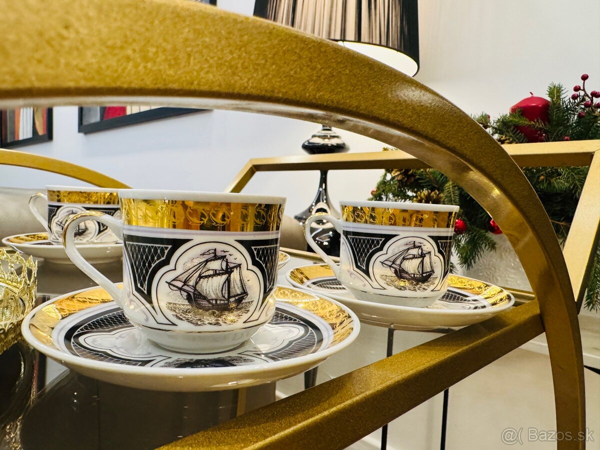 Československé šálky 8 ks plachetnice+ZADARMO doprava - 8