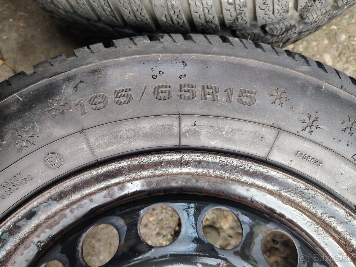 Predám zimné pneu Dunlop Winter Response 2 195/65R15 91T - 8