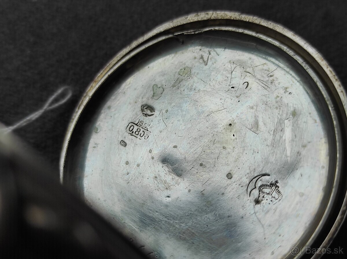 Vreckove hodínky cylindre striebro - 8