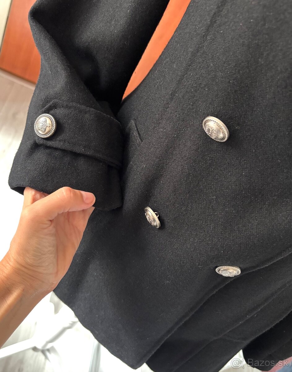 Dámsky vlnený kabát - 8