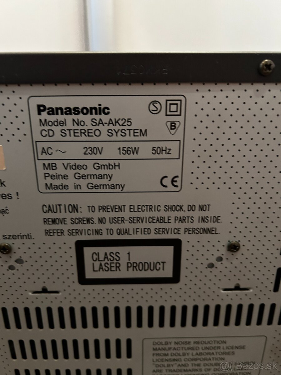 Predám hi-fi vežu PANASONIC SA-AK25 - 8
