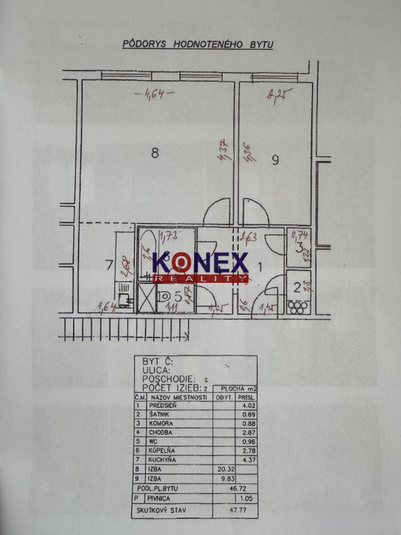 NA PREDAJ – dvojizbový byt Trebišov - 8