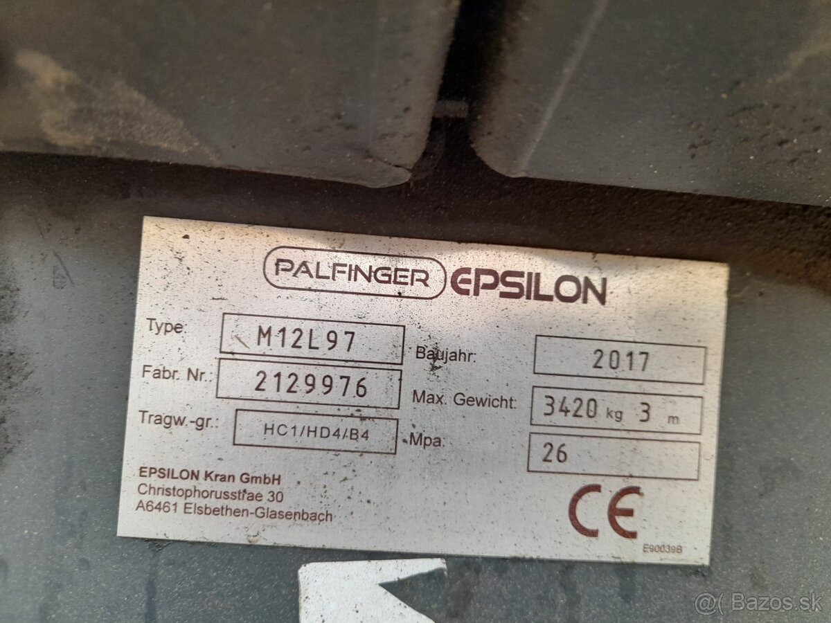 Predám hydraulickú ruku Palfinger Epsilon M12L97 2017 - 8
