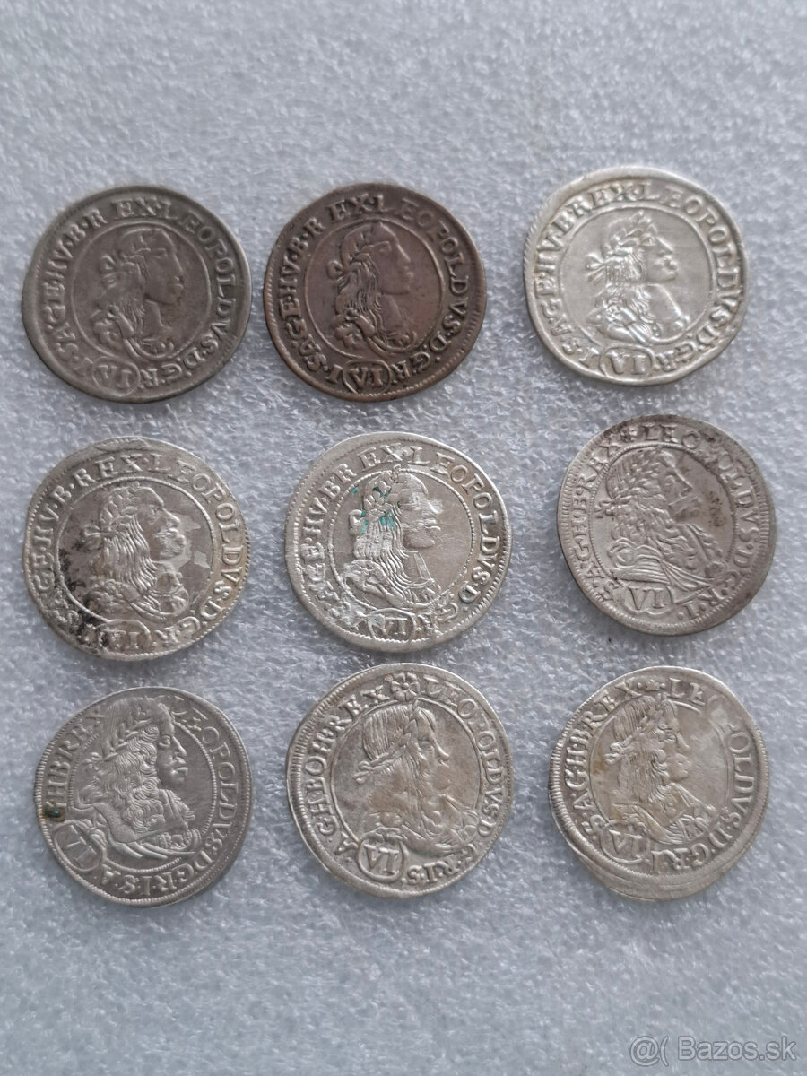 Mince Leopold I. Habsburgsky 1658 – 1705 - 8