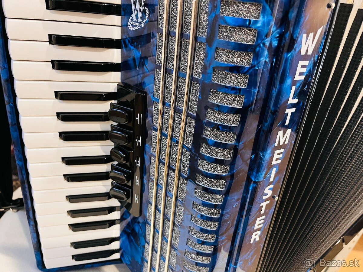 Predám akordeón Weltmeister Achat 72 basový, najnovší model - 8