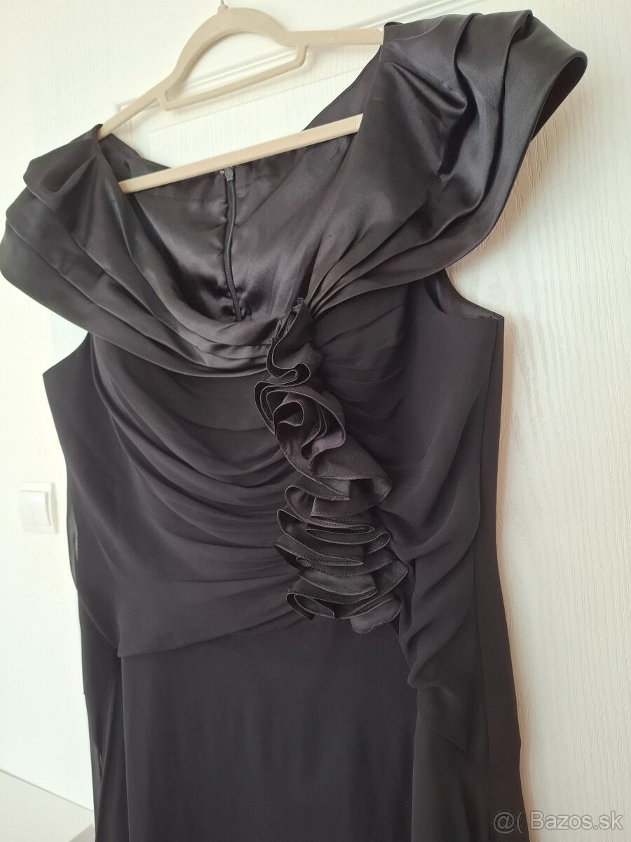 Šaty spoločenské čierne 50 - 52 - 8