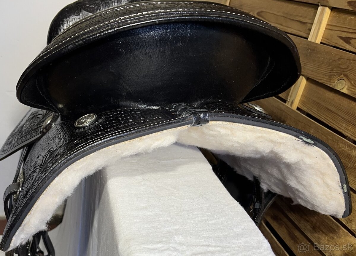 Westernový sedlový komplet 20) černý - 8