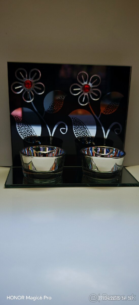 Nový sklenený svietnik. - 8