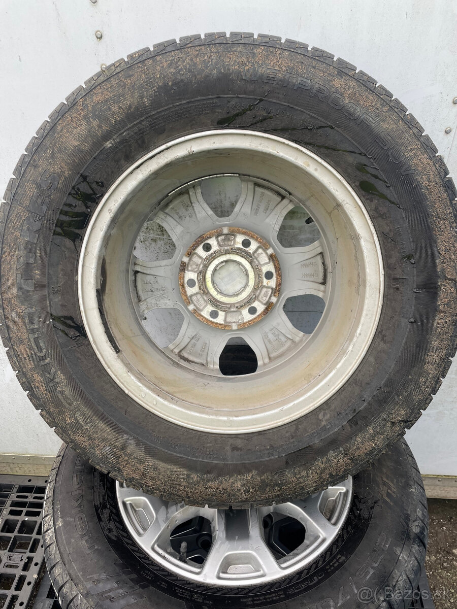 PREDÁM sadu 16" ALU disky Ford + letné pneumatiky NOKIAN - 8