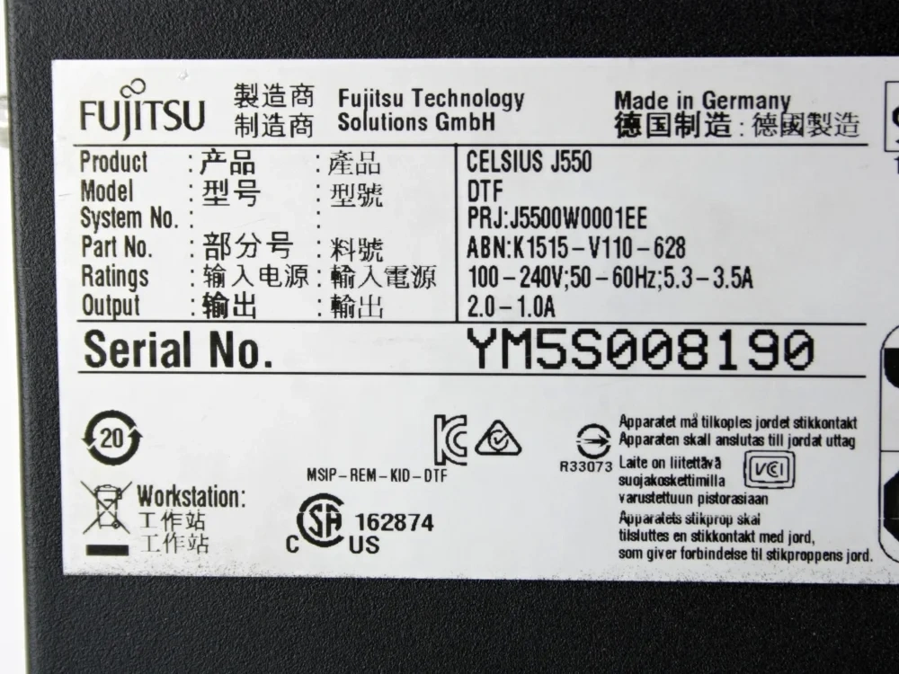 Fujitsu J550- i7 6700, 32GB, M2000 4GB, 512GB, ZÁRUKA, OS - 8