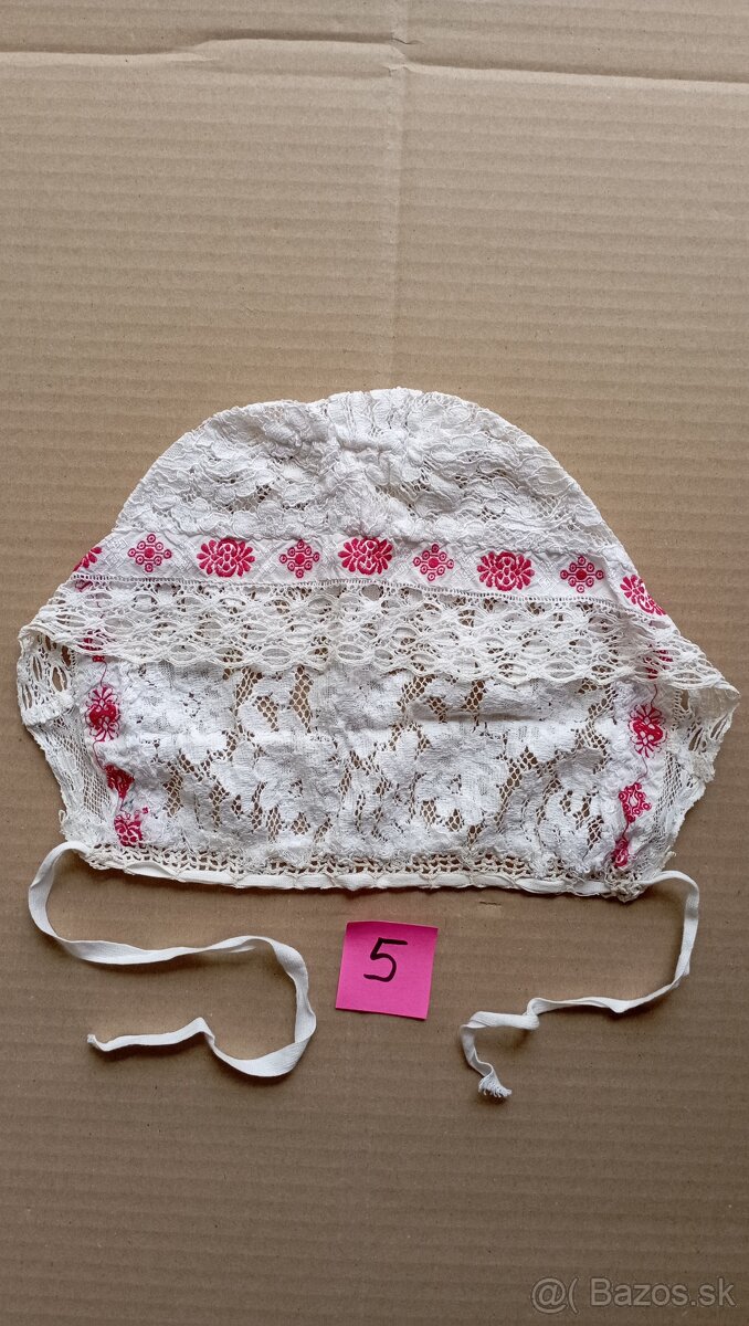 Ľudové čepce... súčasť kroja... - 8