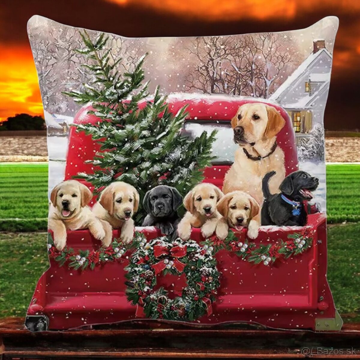 Vianočné zimné obliečky na vankúše - 8