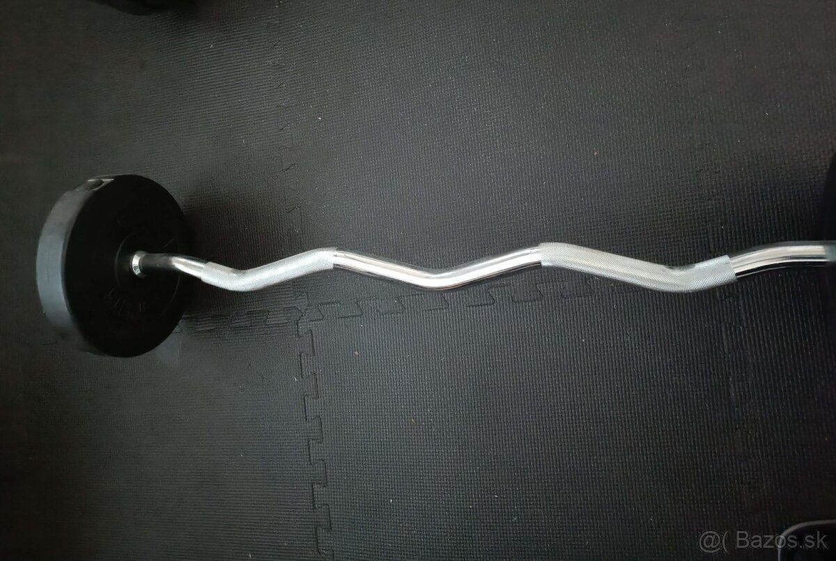 Tyče + jednoručka + závažia - 8