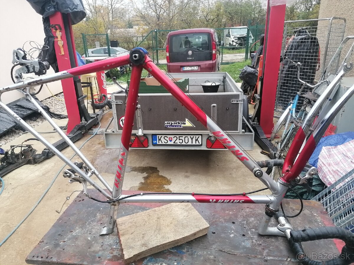 Rám bicykla šatka kolesá retro kluce - 8