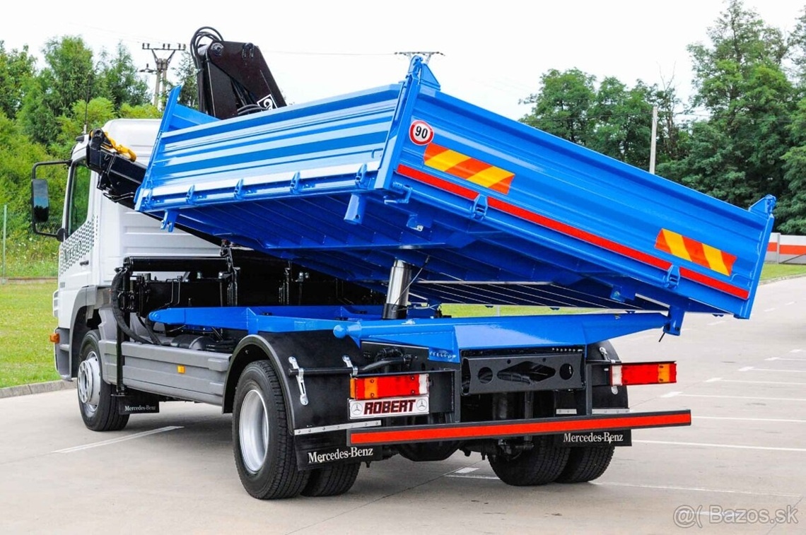 TROJSTRANNÝ SKLÁPAČ + HYDRAULICKÁ RUKA MERCEDES ATEGO 1523 - 8