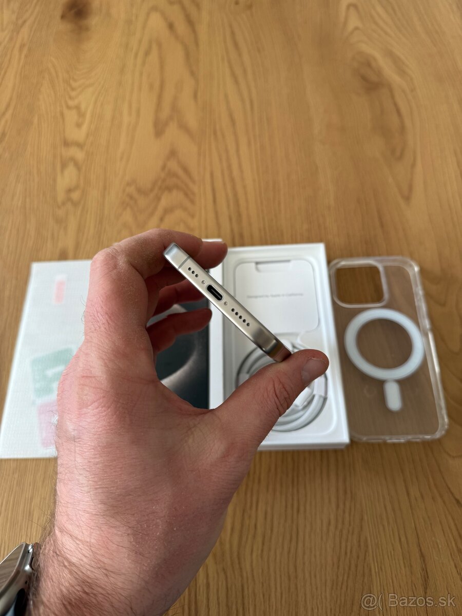 iPhone 15 Pro 128 gb Natural Titanium v záruke+prislušenstvo - 8