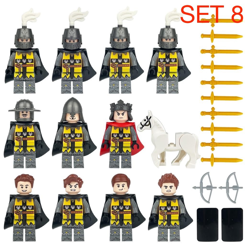 Figúrky Rytieri 4 - typ lego, nové, nehrané - 8