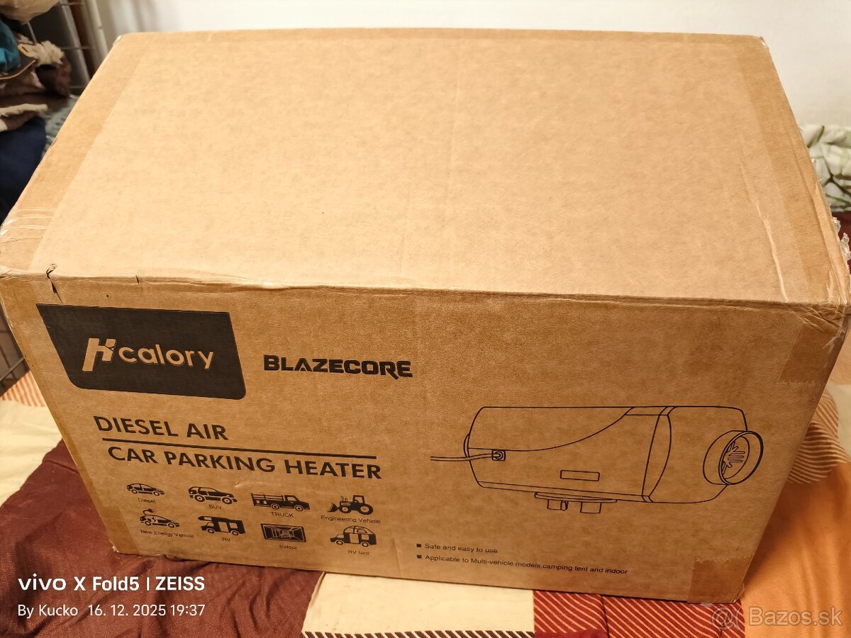 Naftové nezávislé kúrenie / bufík Hcalory 8kW, 10l nádrž, BT - 8