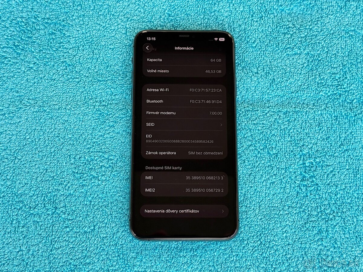 iPhone 11 Pro Max Space Gray, NOVÁ BATERKA, SUPER STAV - 8