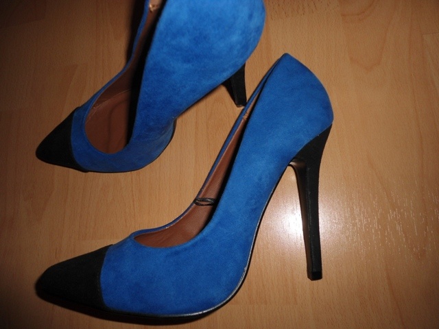 Damske modro-čierne lodicky atmosphere - 8