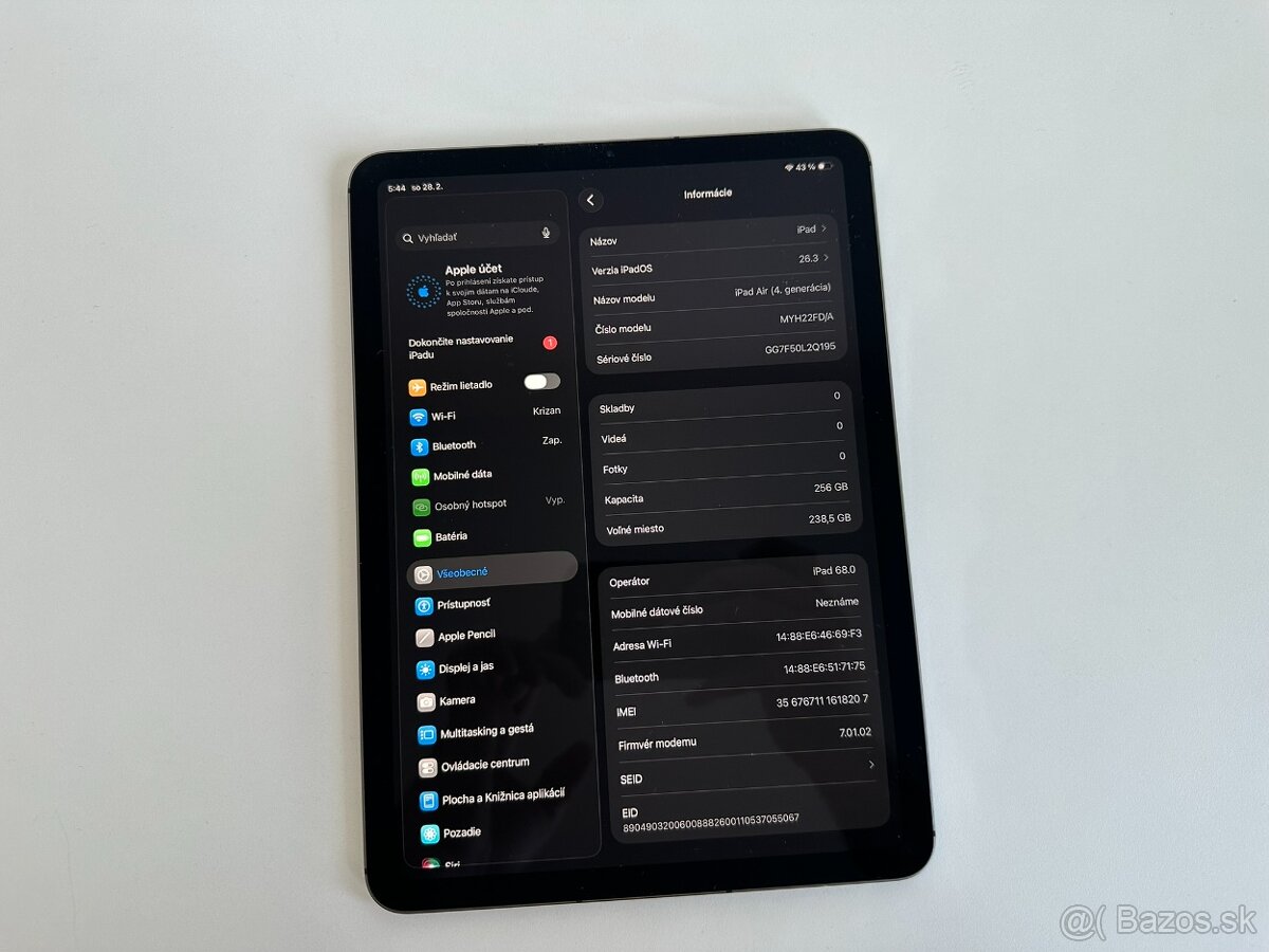 iPad Air 4. generácie 256GB WiFi + Cellular - 8