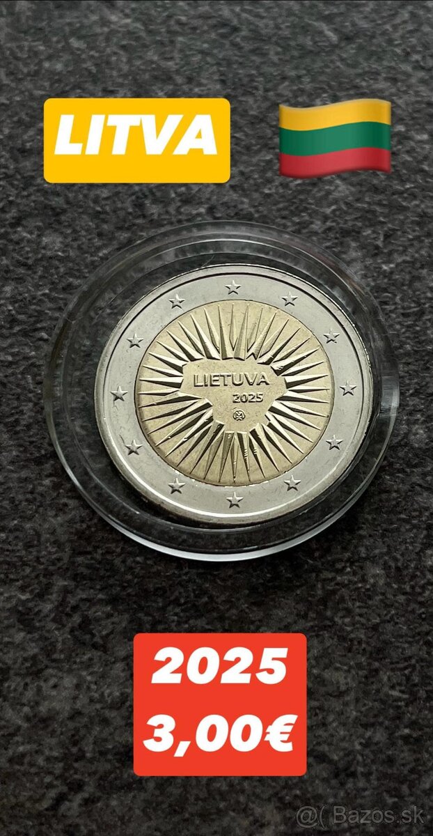 Litva - 2 eurové mince - 8