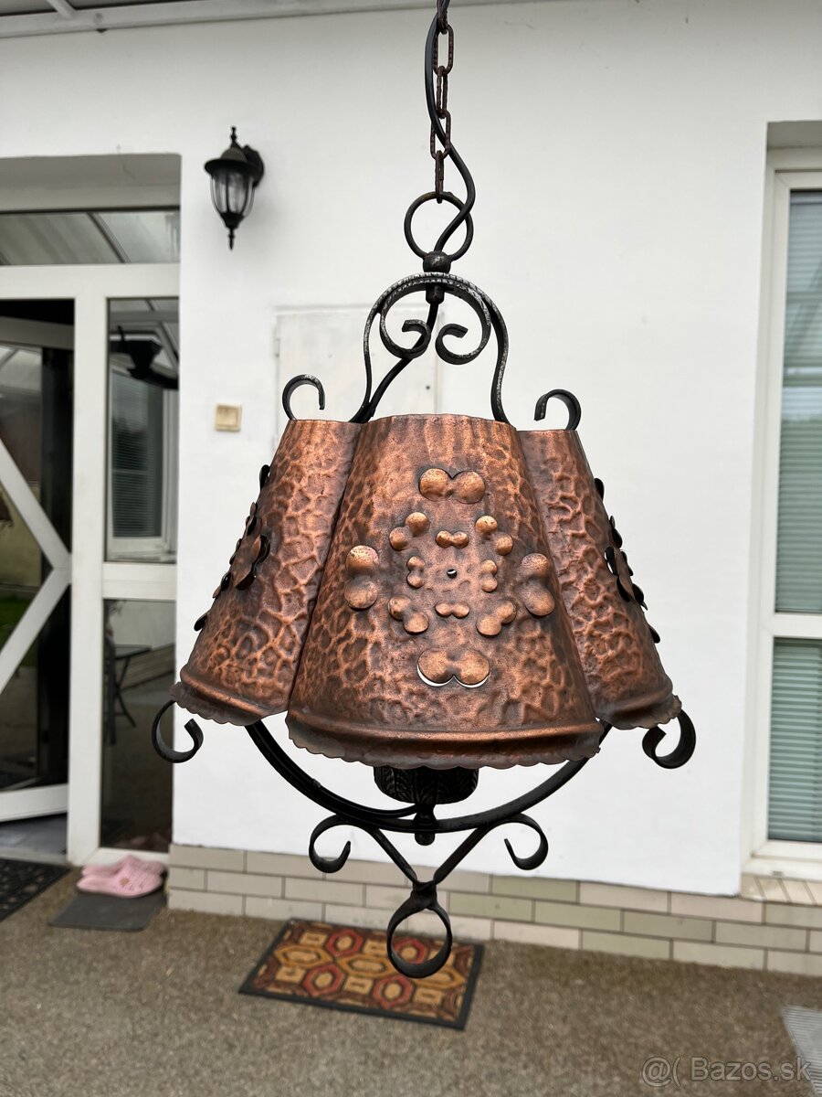 Kovovy tepany luster na chalupu luster - 8