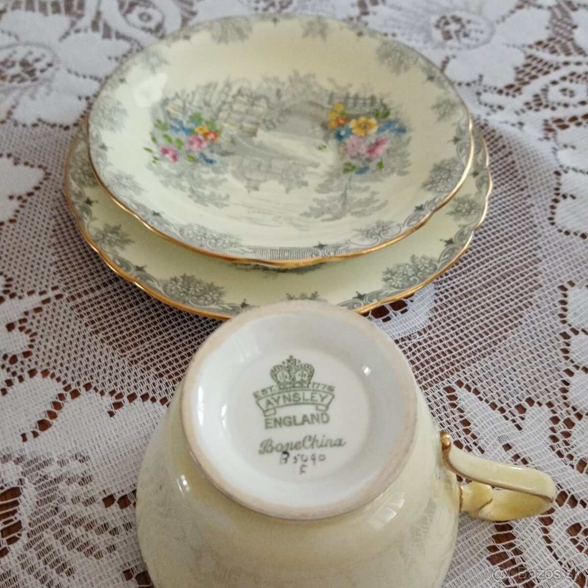 porcelán šálka s podšálkou, raňajkové súpravy - 8