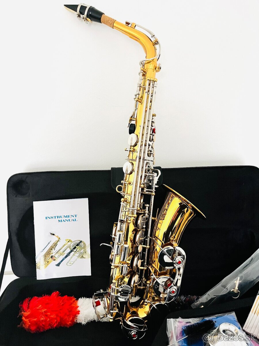 Predám nový Es- Alt saxofón- kópia k modelu Yamaha- pekný zv - 8