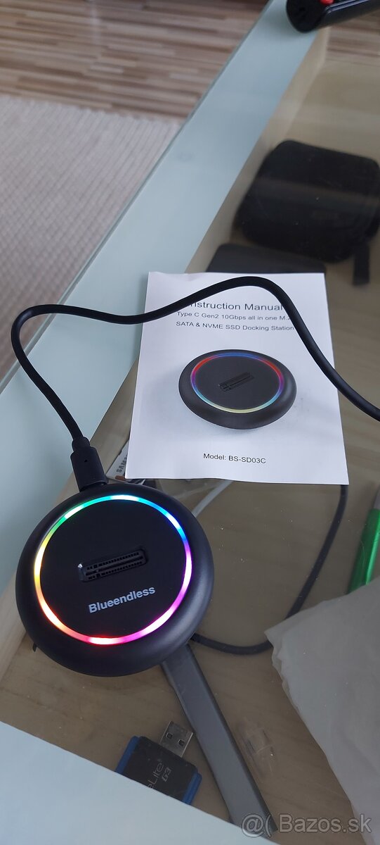 Dokovacia stanica pre SSD M.2 PCIE/NVMe,M.2 SATA III. - 8