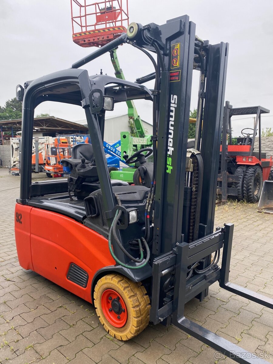 Jazdený elektrický vysokozdvižný vozík Linde 1600 kg - 8