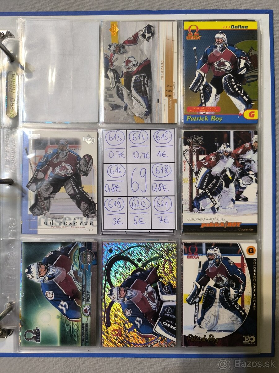 Hokejové kartičky - Patrick Roy 3 - 8