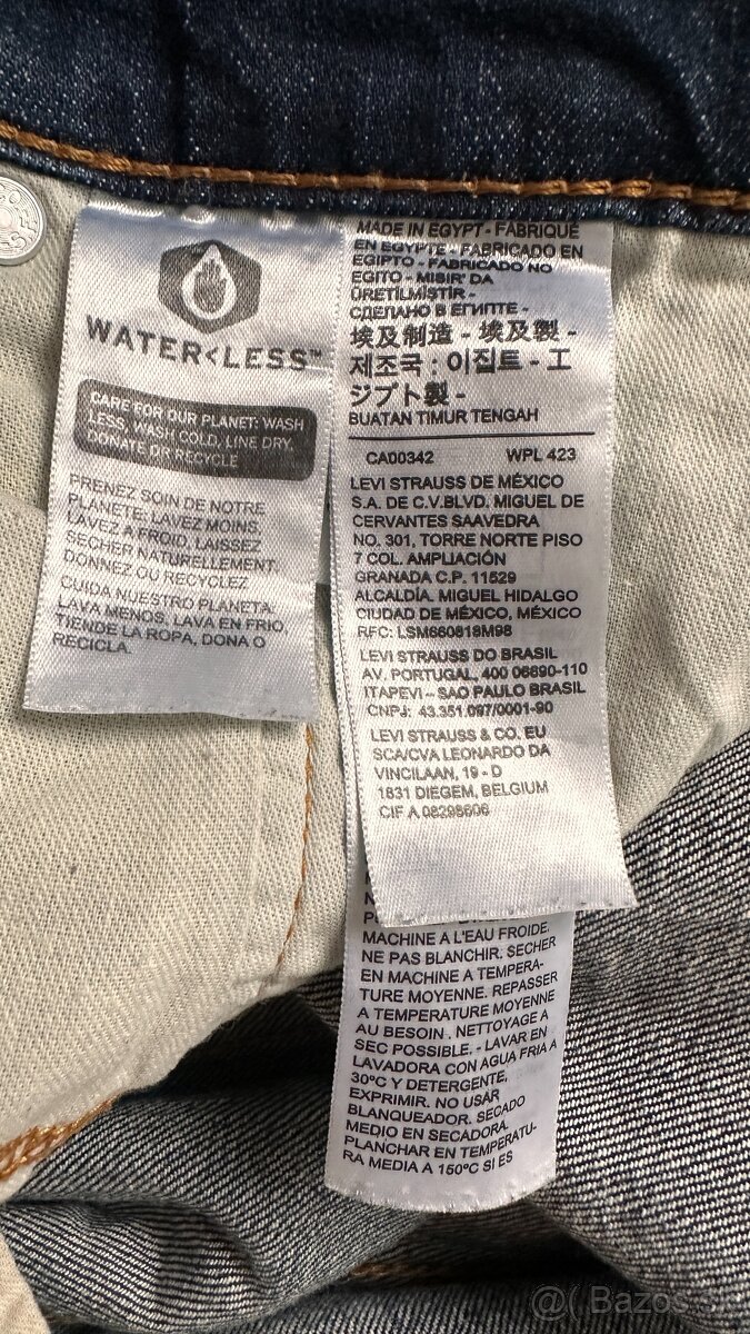 Pánske,kvalitné džínsy LEVIS 502 - veľkosť 34/34 - 8