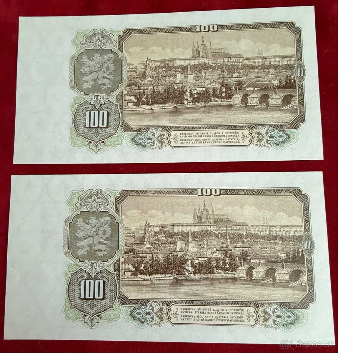 Československé bankovky UNC postupky čísla za sebou - 8