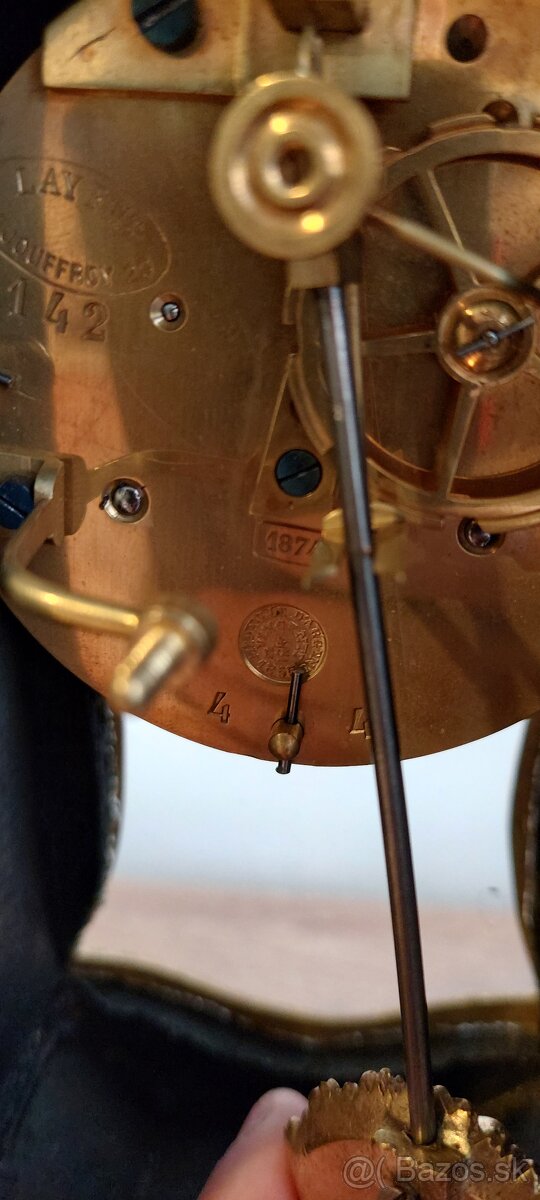 Francúzske stolové hodiny Boulle, Vincenti & Cie - 8